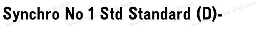 Synchro No 1 Std Standard (D)字体转换